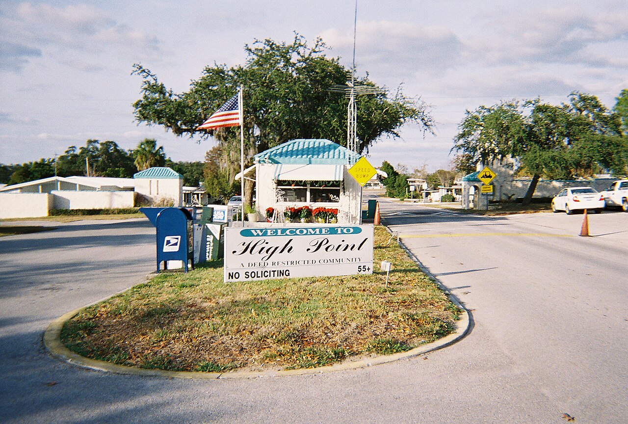 Entrance to the High Point community, Florida