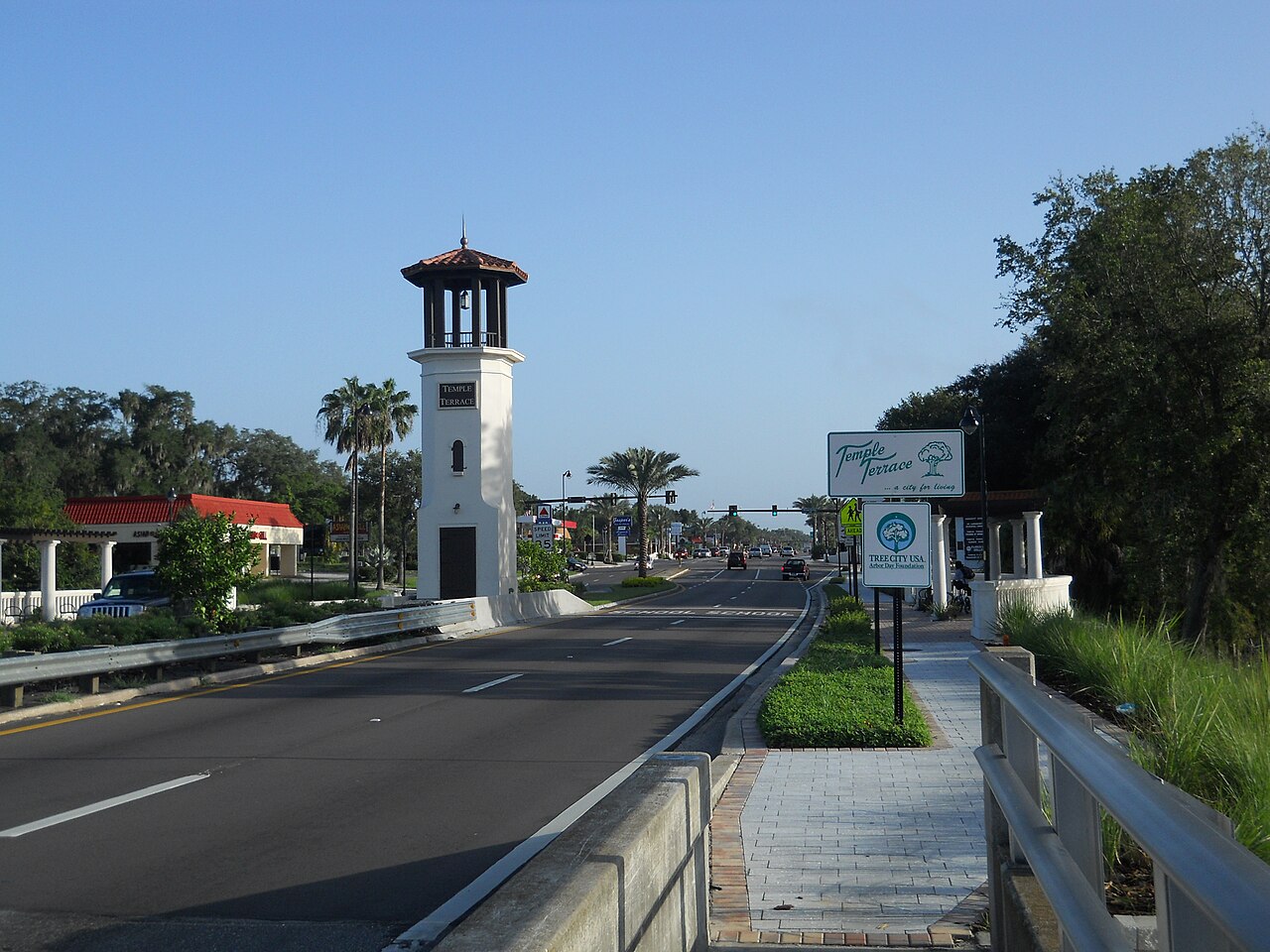 The Temple Terrace entry tower on 56th Street, Florida