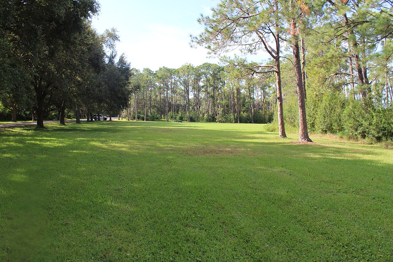 Open playing field at John S. Taylor Park, Largo, Florida