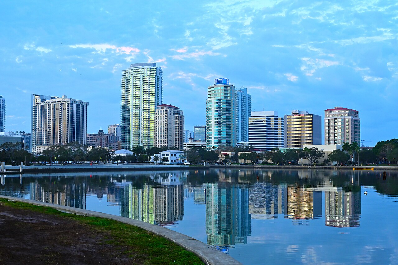 St. Petersburg, Florida skyline at sunrise